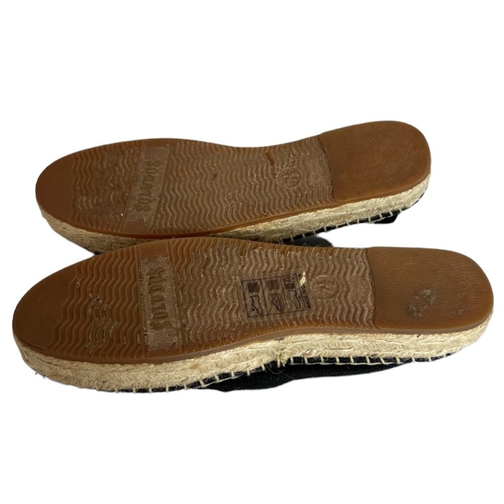 SOLUDO Champange Espadrille (Black) size 7.5 Very Gently Worn - Picture 3 of 7